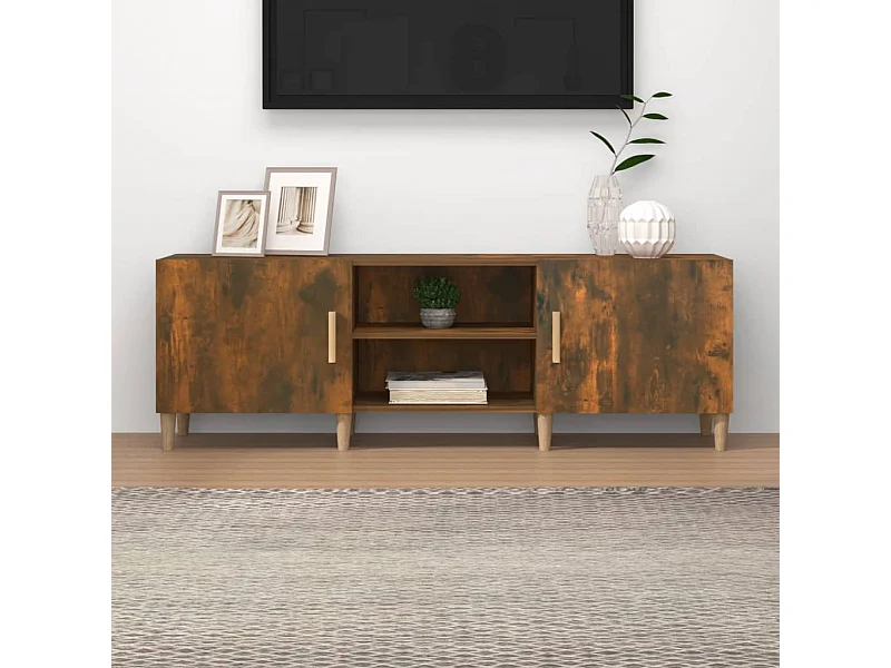 TV-Schrank Räuchereiche 150x30x50 cm Holzwerkstoff