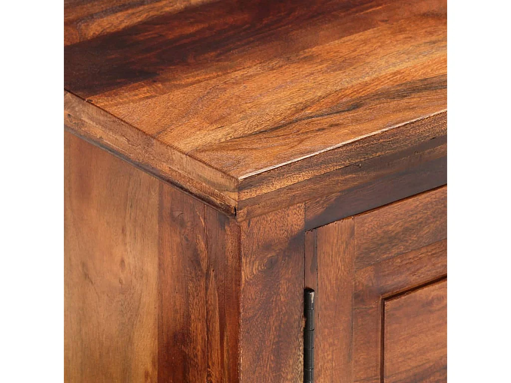 Meuble TV avec portes 112x30x40 cm bois d'acacia massif