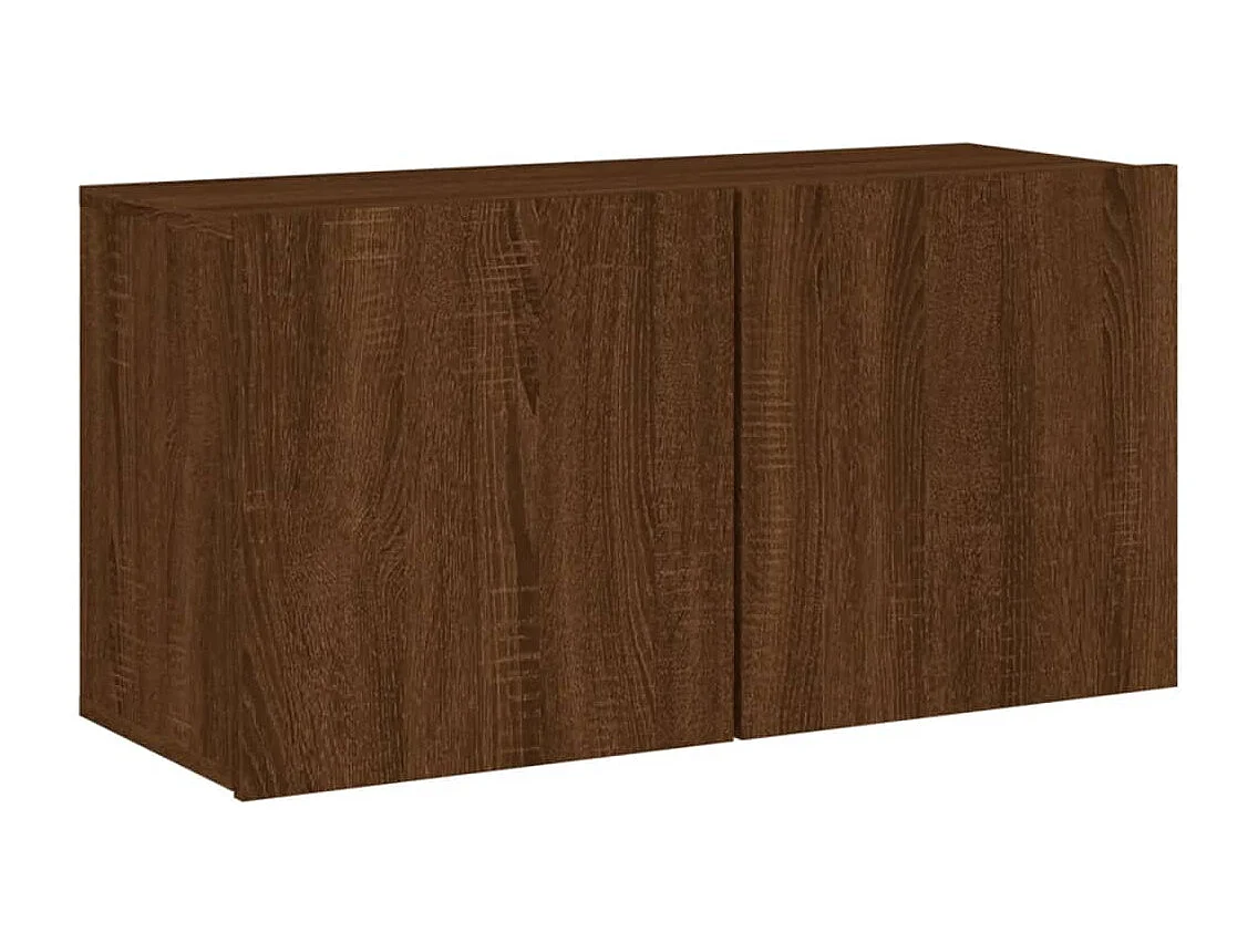 Móvel de parede para TV 80x30x41 cm carvalho castanho
