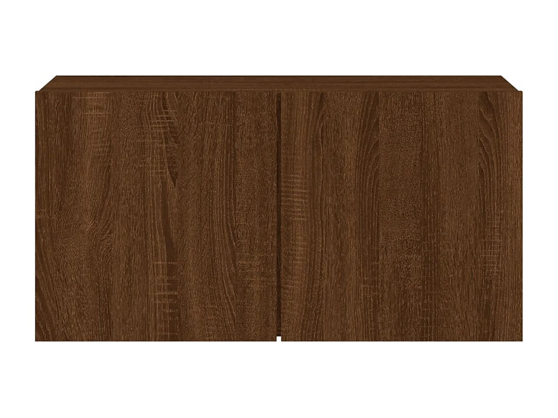 Móvel de parede para TV 80x30x41 cm carvalho castanho