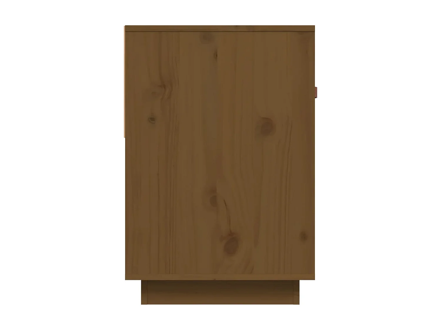 Mueble de TV madera maciza de pino marrón miel 90x40x60 cm