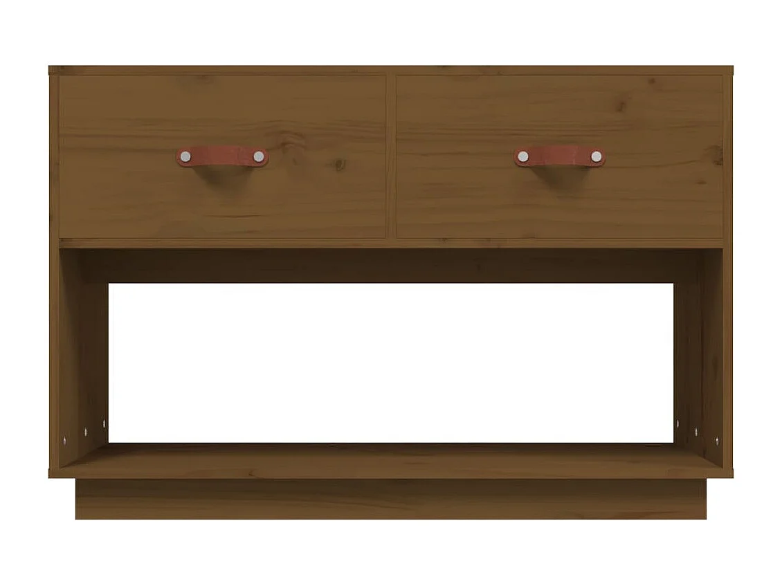 Meuble TV Marron miel 90x40x60 cm Bois de pin massif