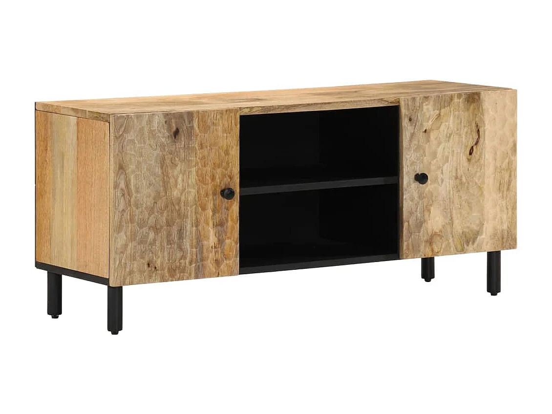 TV-Schrank 105x33x46 cm Massivholz Mango