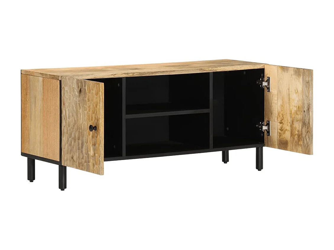TV-Schrank 105x33x46 cm Massivholz Mango