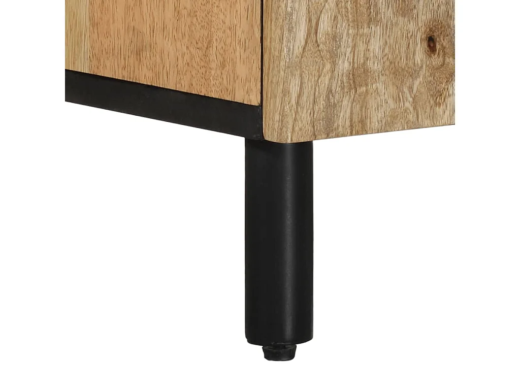 TV-Schrank 105x33x46 cm Massivholz Mango