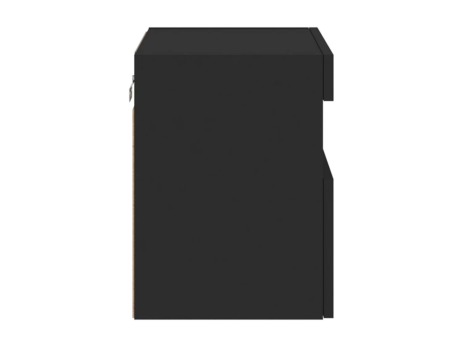 Tv-wandmeubel met LED-verlichting 40x30x40 cm zwart