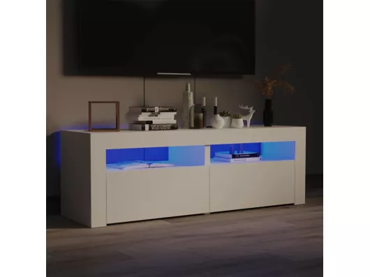 Kauf Unique TV-Schrank mit LED-Leuchten Weiß 120x35x40 cm