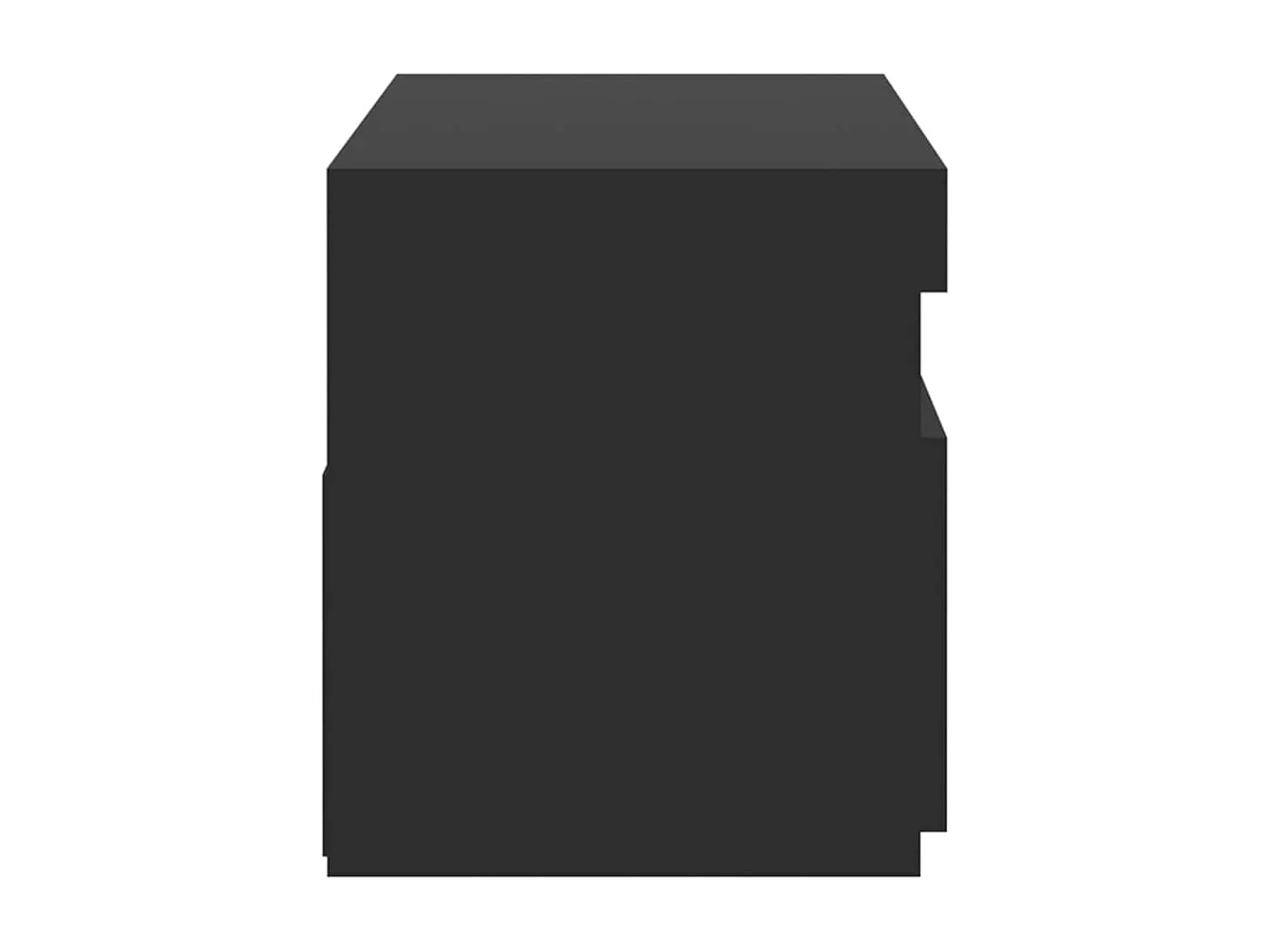 TV-Schrank mit LED-Leuchten Schwarz 75x35x40 cm