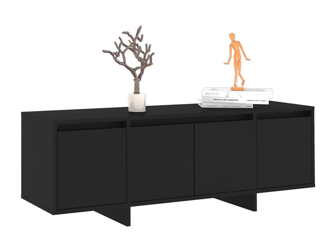 Tv-meubel 120x30x40,5 cm bewerkt hout zwart