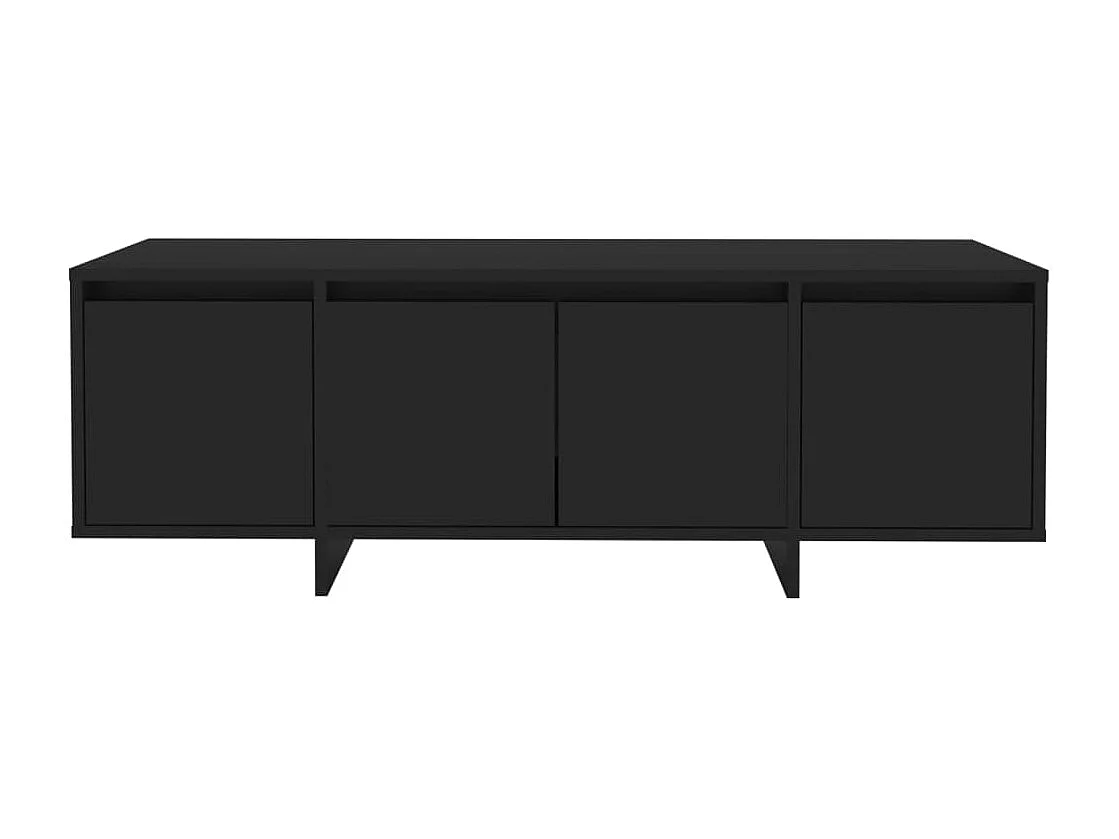 Tv-meubel 120x30x40,5 cm bewerkt hout zwart