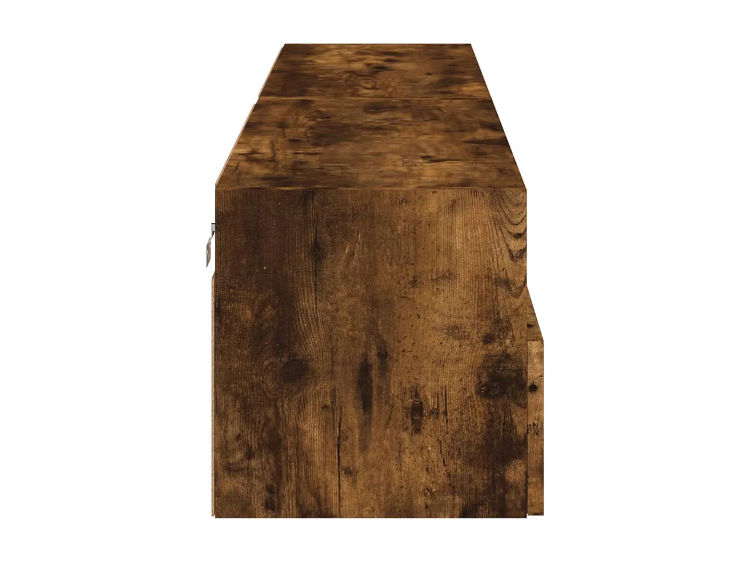 Meubles TV muraux 2 pcs chêne fumé 80x30x30cm bois d'ingénierie