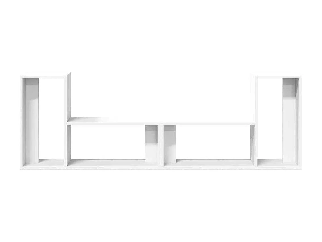 Meubles TV 2 pcs blanc 75x30x50 cm bois d'ingénierie