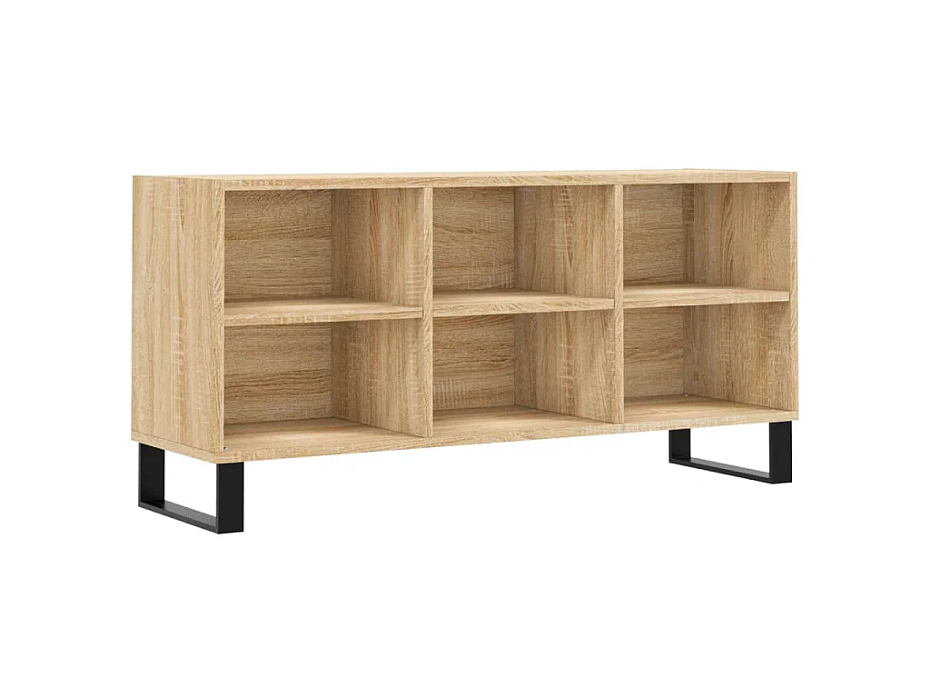 Meuble TV chêne sonoma 103,5x30x50 cm bois d'ingénierie