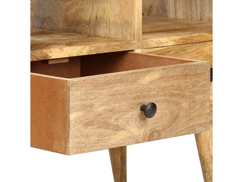 Móvel de TV 110x36x50 cm madeira de mangueira maciça