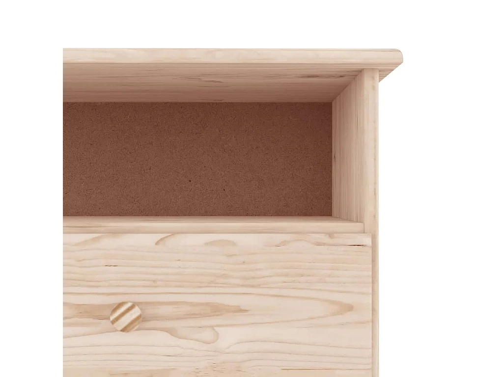 Mobile TV con Cassetti ALTA 100x35x41 cm Legno Massello di Pino