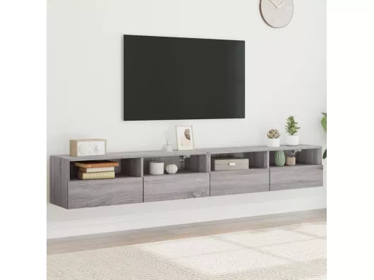 Kauf Unique TV-Wandschränke 2 Stk. Grau Sonoma 100x30x30 cm Holzwerkstoff