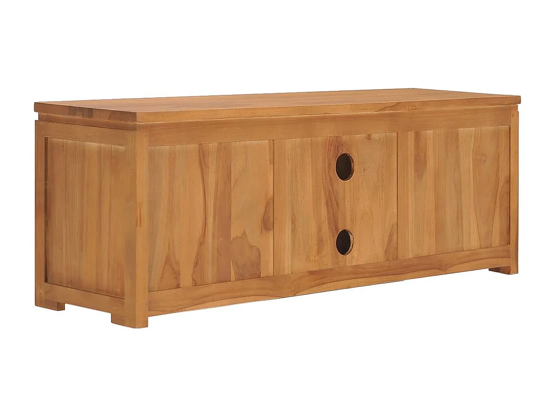 Tv-meubel 110x30x40 cm massief teakhout