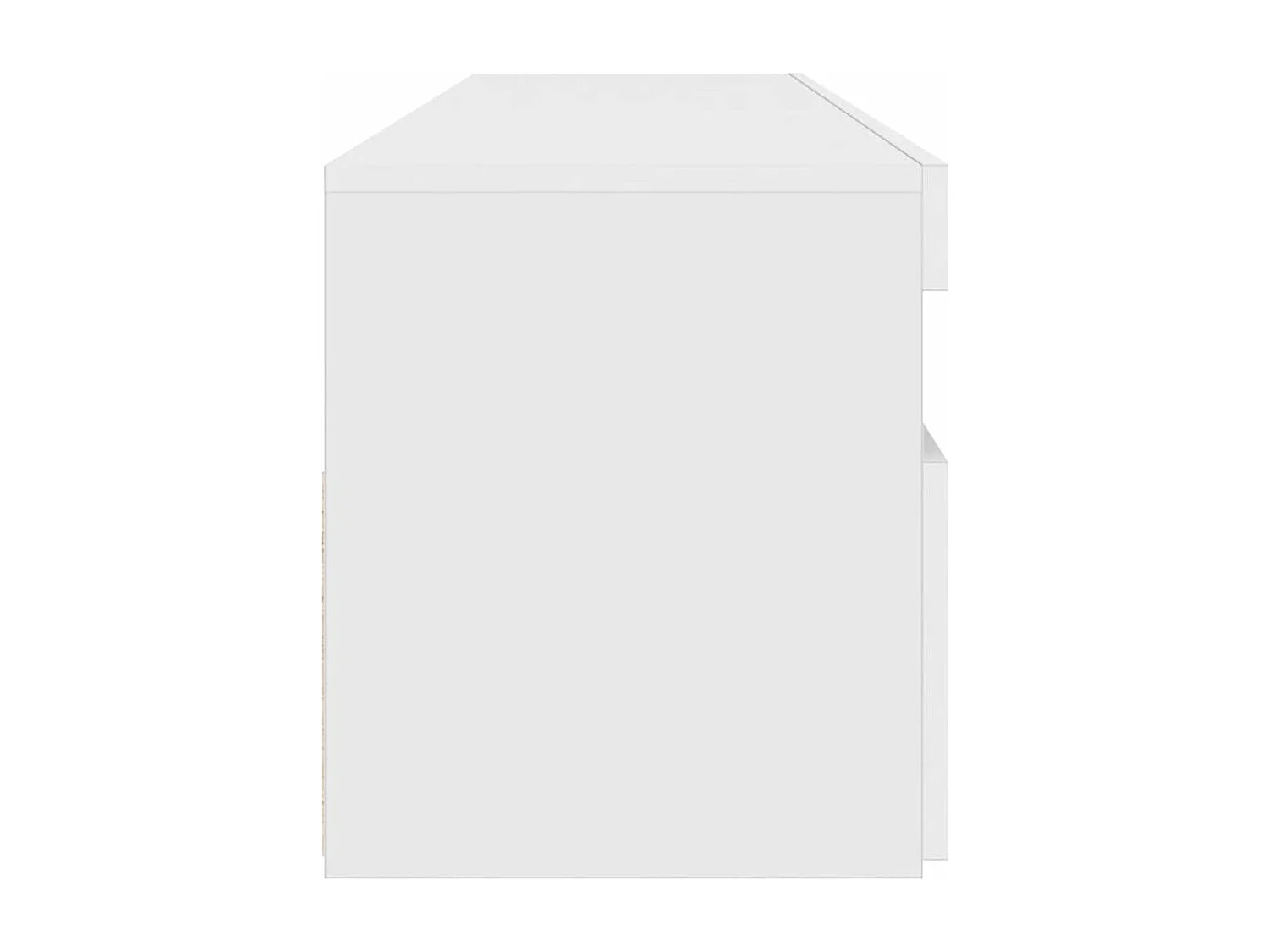 Mobile Porta TV con Luci LED Bianco Lucido 90x35x40 cm