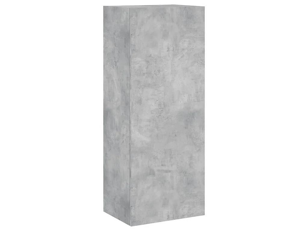 Meuble TV mural gris béton 40,5x30x102 cm bois d'ingénierie