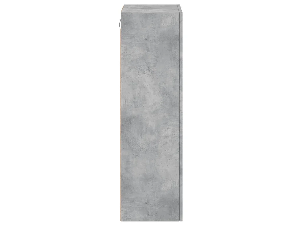 Meuble TV mural gris béton 40,5x30x102 cm bois d'ingénierie