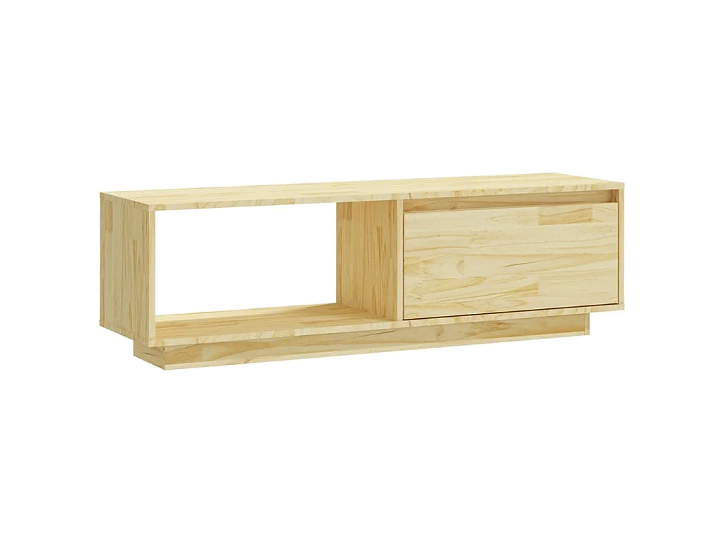 Meuble TV 110x30x33,5 cm Bois de pin massif