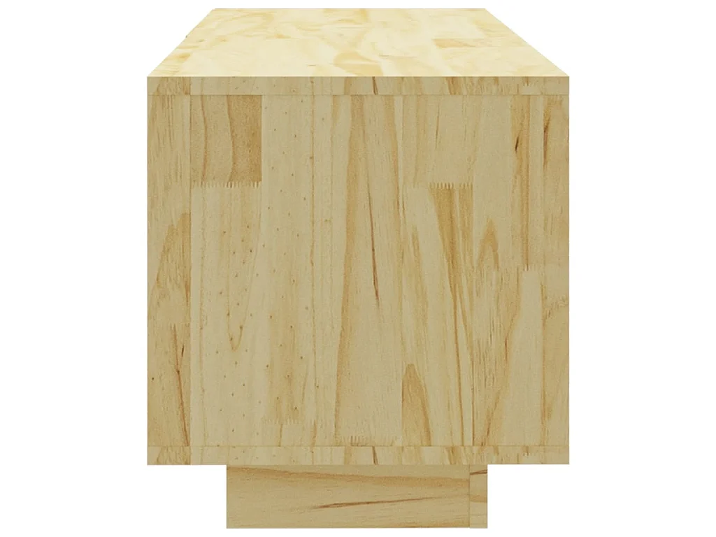 Meuble TV 110x30x33,5 cm Bois de pin massif