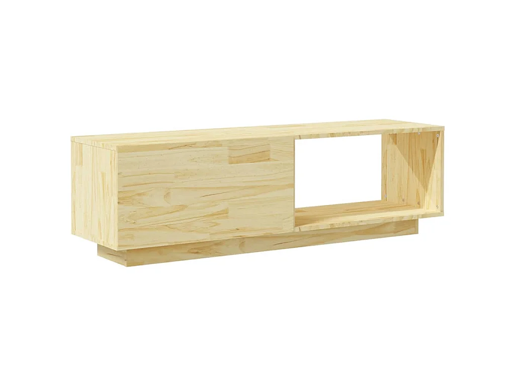 Meuble TV 110x30x33,5 cm Bois de pin massif
