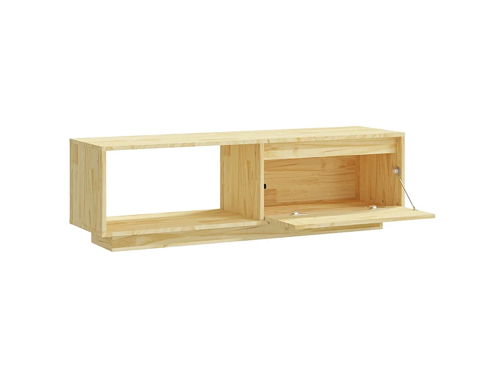 Meuble TV 110x30x33,5 cm Bois de pin massif
