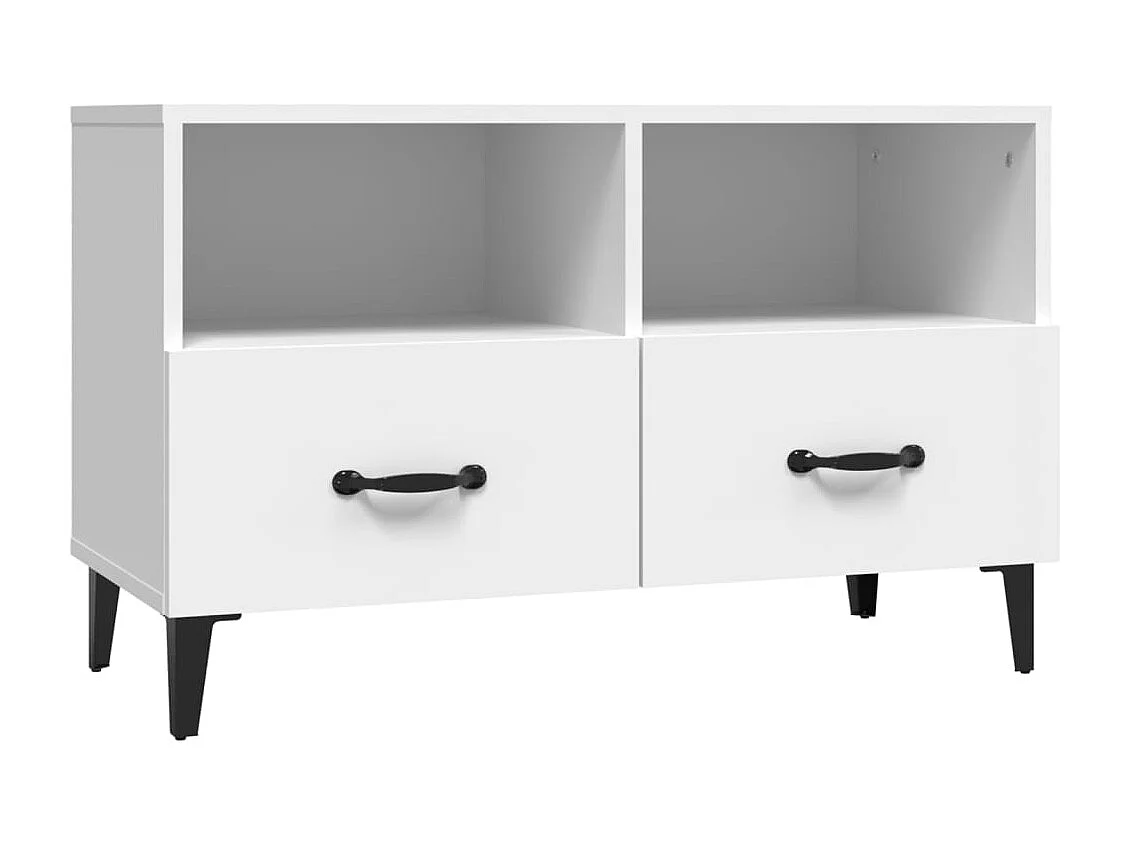 TV-Schrank Weiß 80x36x50 cm Holzwerkstoff