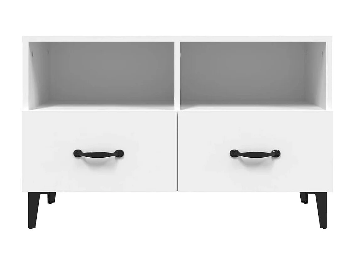 TV-Schrank Weiß 80x36x50 cm Holzwerkstoff