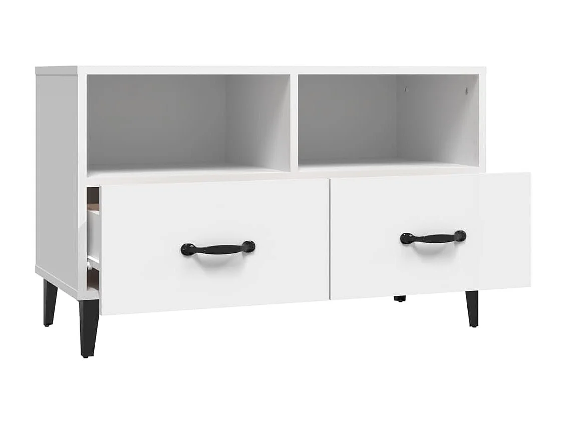 TV-Schrank Weiß 80x36x50 cm Holzwerkstoff