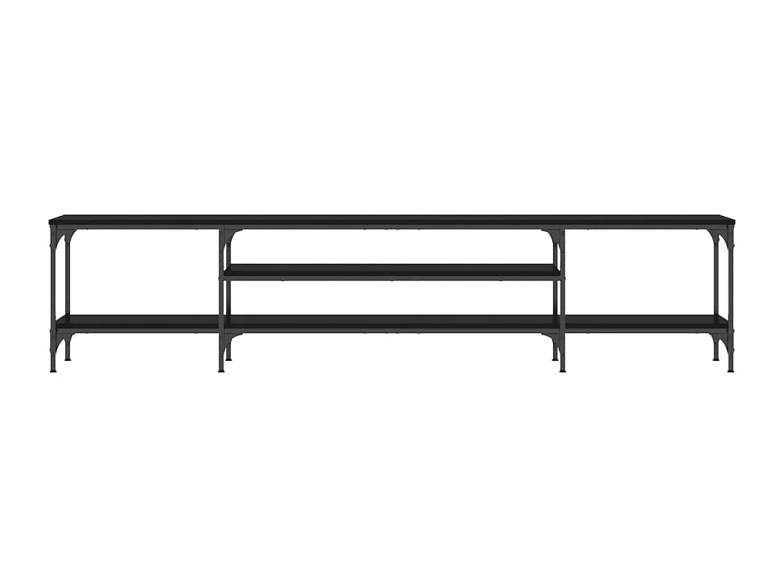 Móvel de TV 201x35x45 cm derivados de madeira/ferro preto