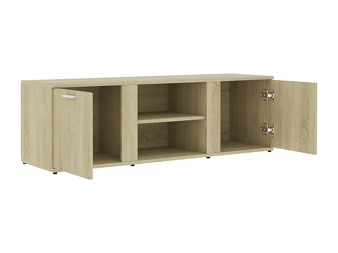 Meuble TV Chêne sonoma 120x34x37 cm Bois d’ingénierie