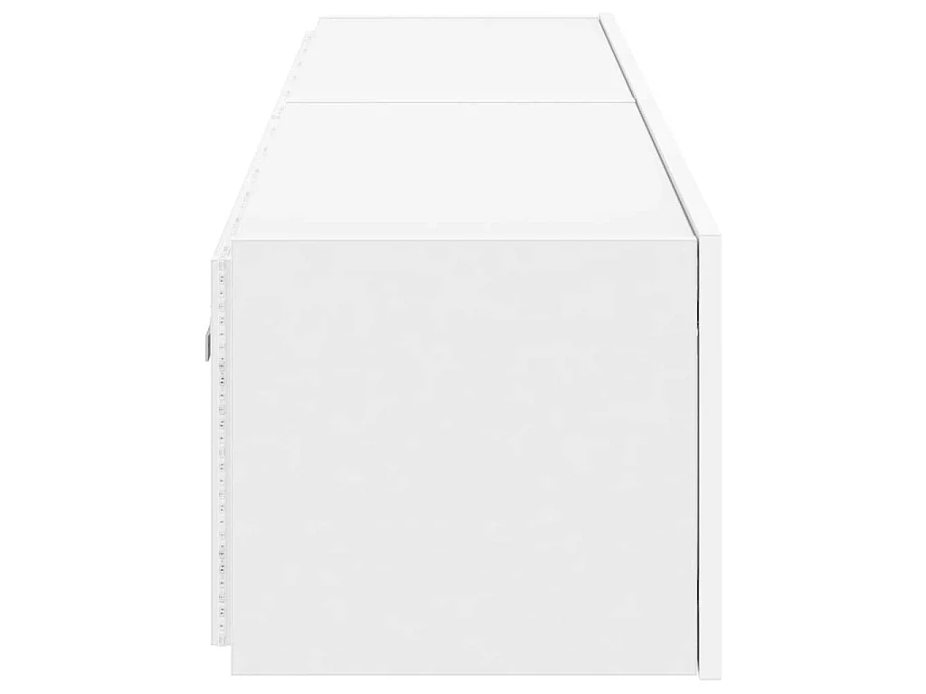 Tv-wandmeubels met LED-verlichting 2 st 80x35x31 cm wit
