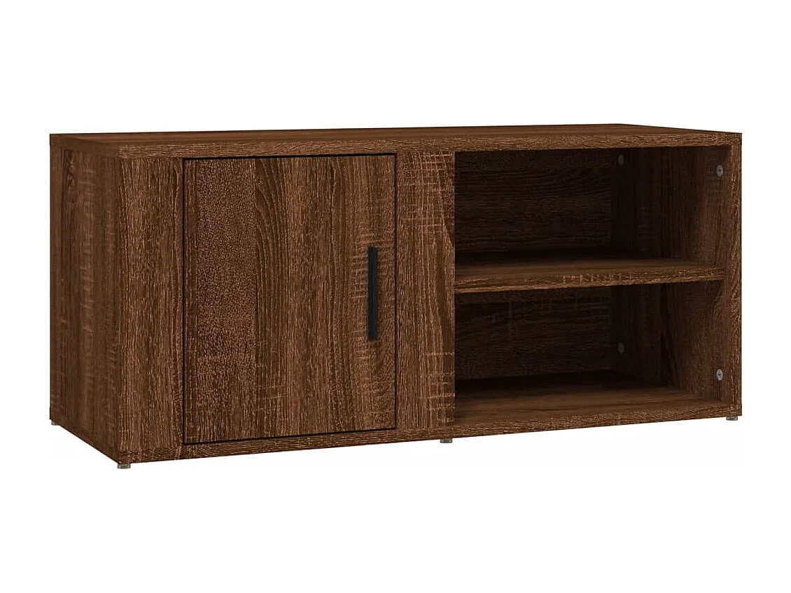 Tv-meubels 2 st 80x31,5x36 cm bewerkt hout bruin eikenkleur