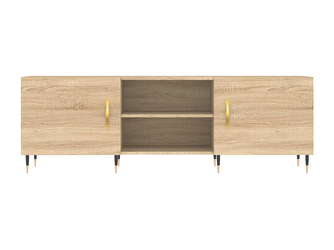 Tv-meubel 150x30x50 cm bewerkt hout sonoma eikenkleurig