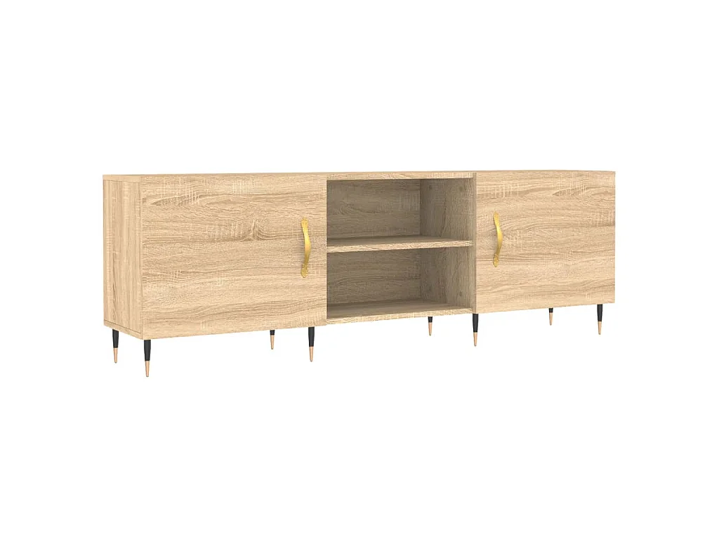 Tv-meubel 150x30x50 cm bewerkt hout sonoma eikenkleurig