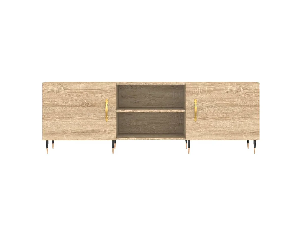 Tv-meubel 150x30x50 cm bewerkt hout sonoma eikenkleurig