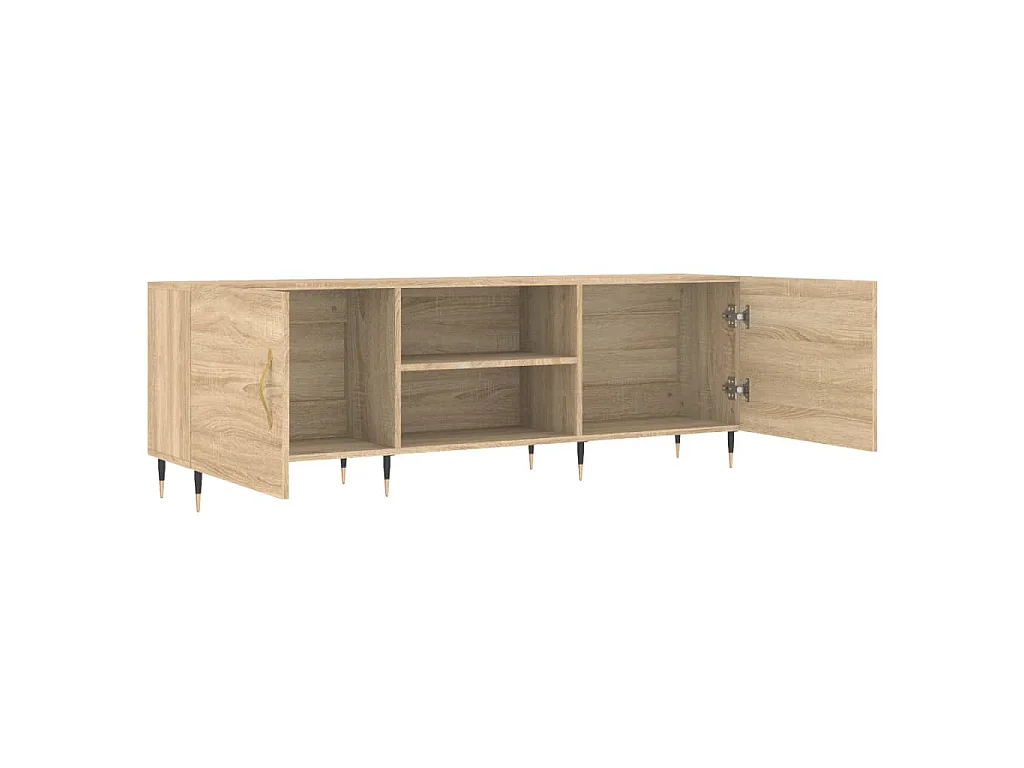 Tv-meubel 150x30x50 cm bewerkt hout sonoma eikenkleurig