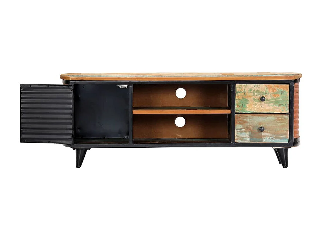 TV-Schrank 120x30x45 cm Altholz Massiv