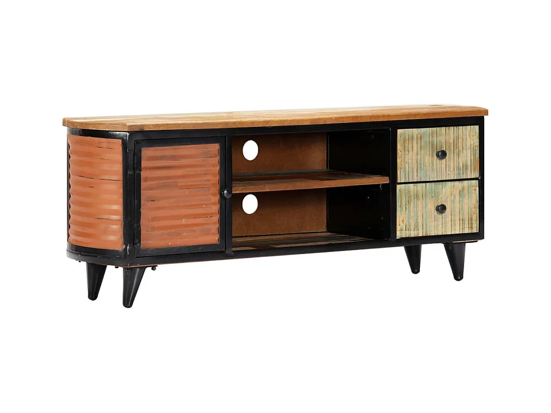 Meuble TV 120x30x45 cm Bois de récupération massif
