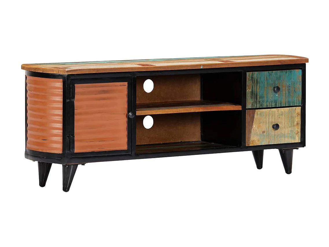 Meuble TV 120x30x45 cm Bois de récupération massif