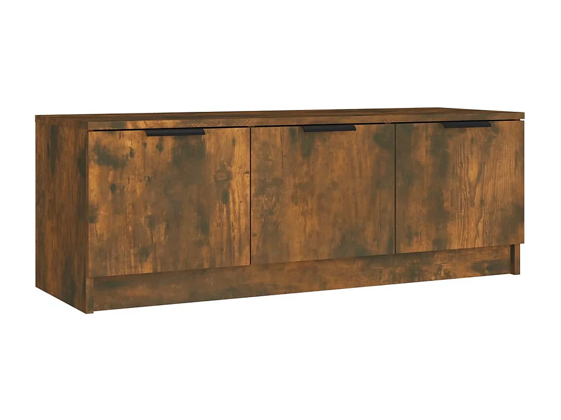 Tv-meubel 102x35x36,5 cm bewerkt hout gerookt eikenkleurig