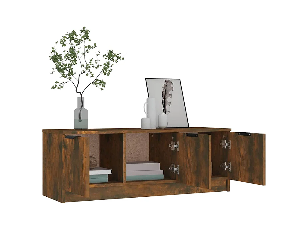 TV-Schrank Räuchereiche 102x35x36,5 cm Holzwerkstoff