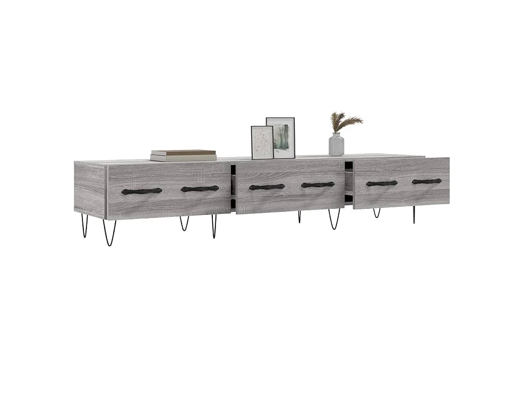 TV-Schrank Grau Sonoma 150x36x30 cm Holzwerkstoff
