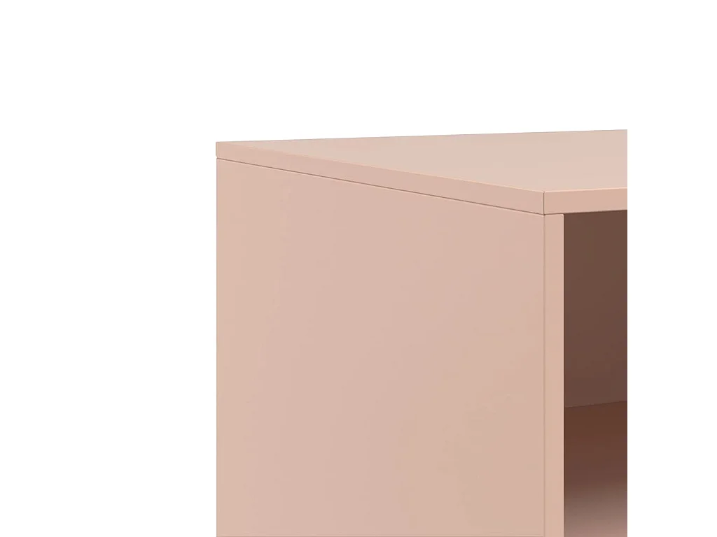 Meubles TV 2 pcs rose 67x39x44 cm acier