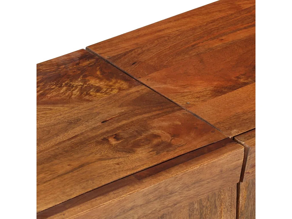 Meuble TV 140x30x46 cm Bois massif de manguier