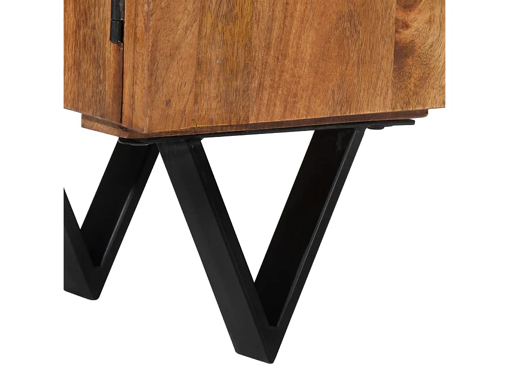 Meuble TV 140x30x46 cm Bois massif de manguier