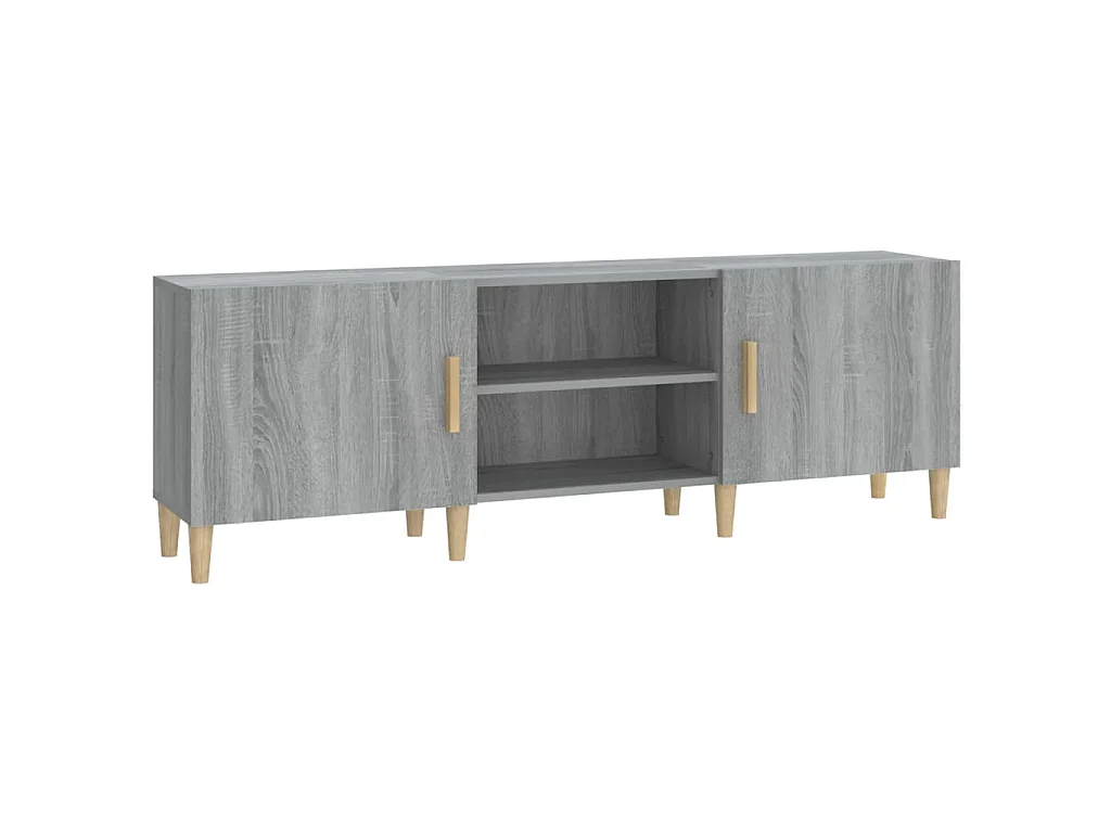 Meuble TV Sonoma gris 150x30x50 cm Bois d'ingénierie