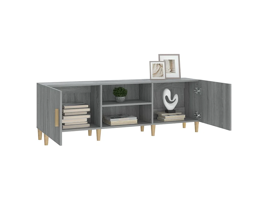 Meuble TV Sonoma gris 150x30x50 cm Bois d'ingénierie